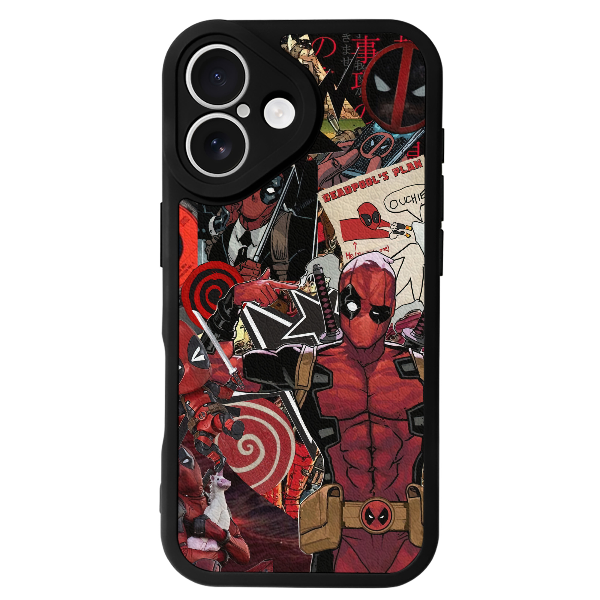 （画像用） Deadpool デッドプール 【iPhone 16シリーズ対応】シリコンスマホケース（レザー調） 材質：シリコン